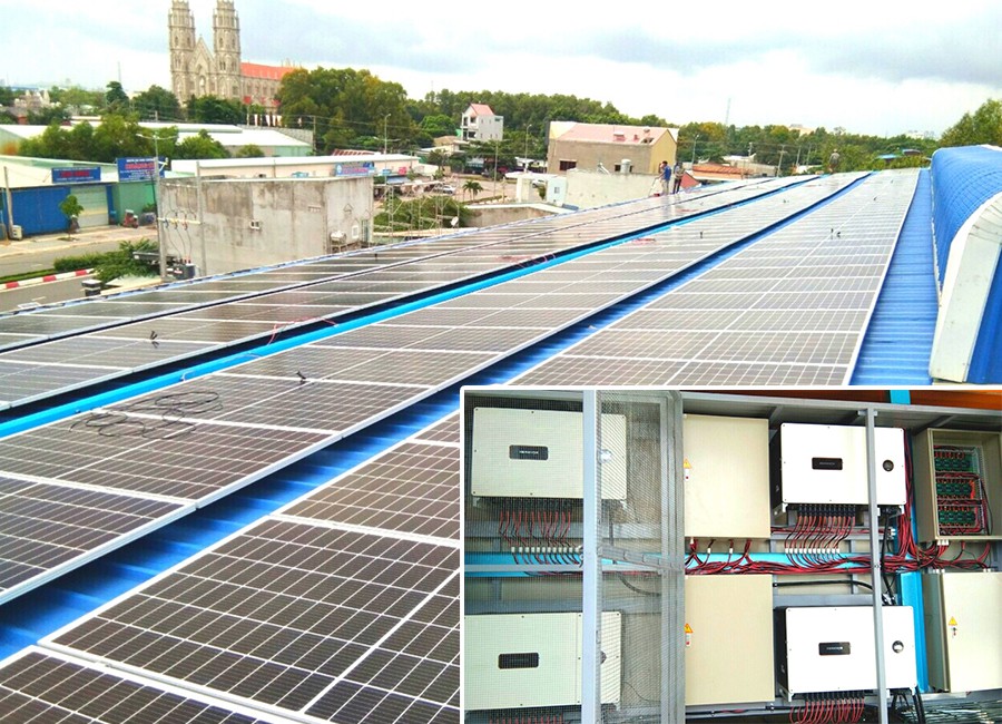 240KW rooftop solar power system in Vietnam